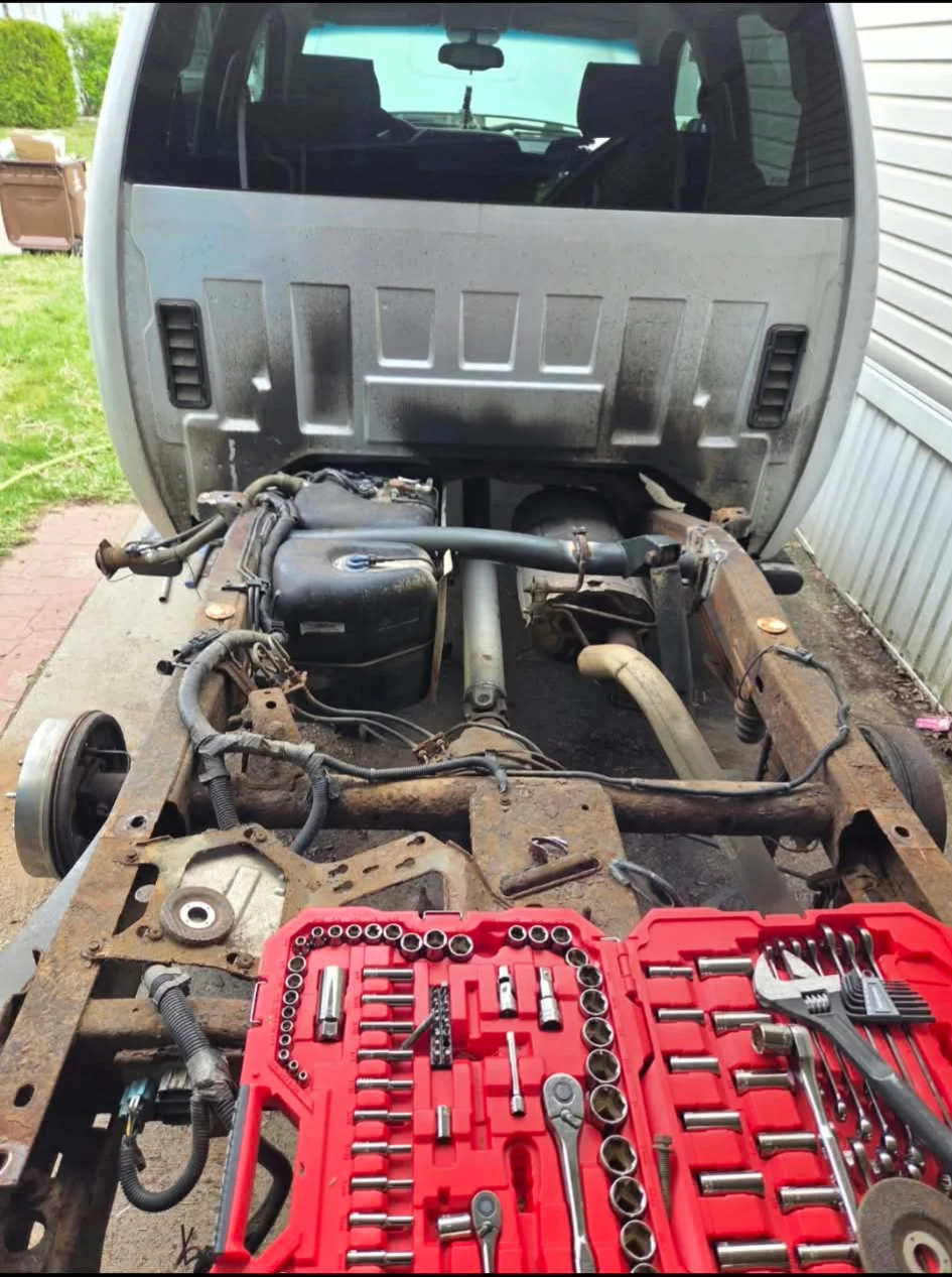 Structural truck frame repair